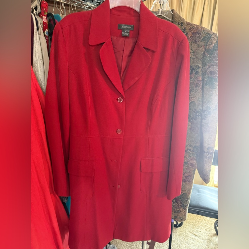 TravelSmith Vibrant Red Women's Blazer
